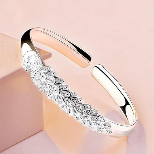 BUYITO Sterling Silver Bangle Bracelets for Women 925 Sterling