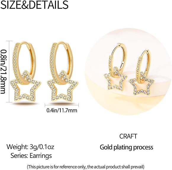 Pandach 925 Sterling Silver Earrings for Women 5A Cubic Zirconia Huggie Earring Hypoallergenic Hoop Earrings