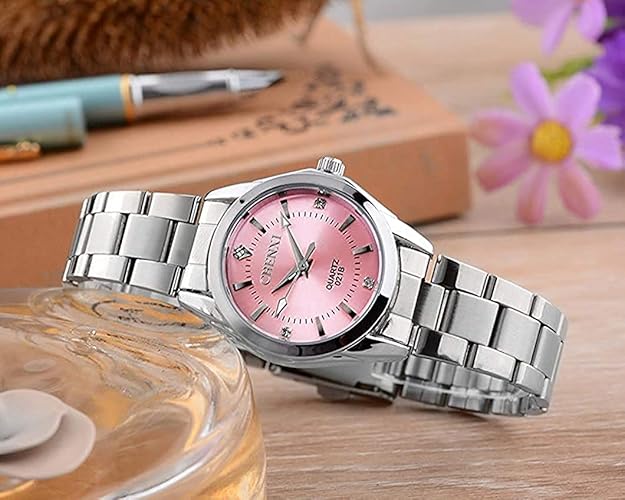 BESTKANG Watches for Women Analog Quartz Silver Stainless Steel Watches Luminous Waterproof Ladies Dress Watch