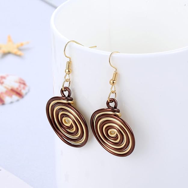 Chunky African Statement Choker Necklaces Earrings Set for Women, Unique Colorful Bib Collar Necklace Ethnic Indian Tribal Costume Jewelry Set Handmade