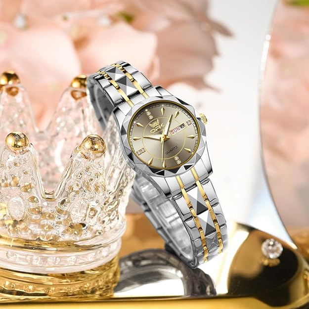 OPK Watches for Women Quartz Date Waterproof Stainless Steel Classic Ladies Watch Fashion