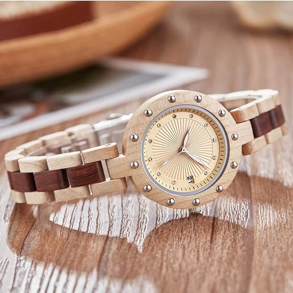 GORBEN Wood Women Watches Bamboo Wooden Bracelet Female Quartz Wristwatches for Ladies Timepieces Gifts