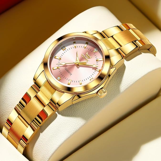 OPK Watch for Women Quartz Waterproof Stainless Steel Light Ladies Watch Mother's Day Gift for Women