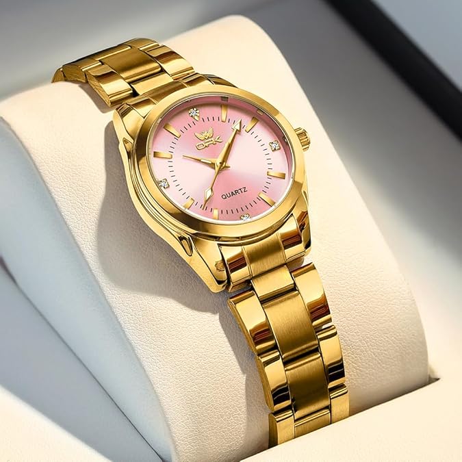 OPK Watch for Women Quartz Waterproof Stainless Steel Light Ladies Watch Mother's Day Gift for Women