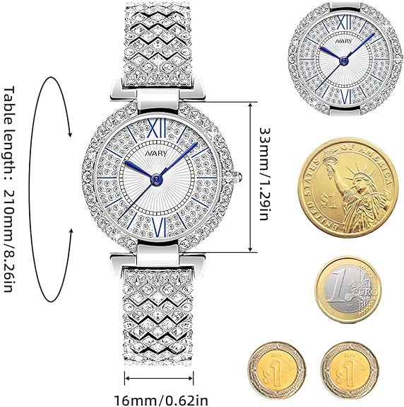 FUNGORGT Luxury Quartz Starry Sky Dial Ladies Wrist Watches,Magnetic Mesh Band Watch and Bracelet Set…