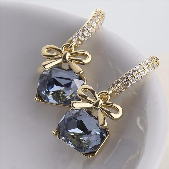 Sonateomber Small Hoop Huggie Rhinestone Earrings for Women Girls – Trendy Elegant Holiday Cartilage Stack Crystal Drop Dangle CZ Leverback Earrings Wedding Prom Bridal Jewelry Gift