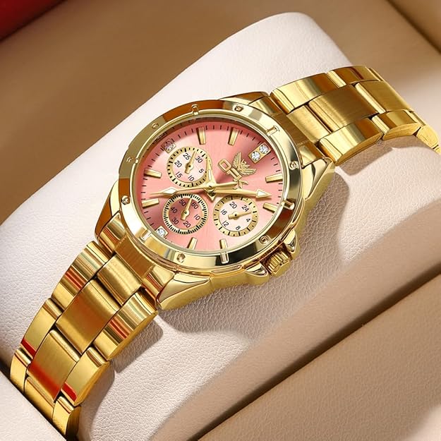 OPK Watch for Women Quartz Waterproof Stainless Steel Light Ladies Watch Mother's Day Gift for Women