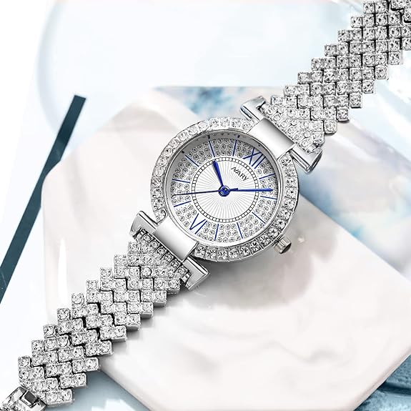 FUNGORGT Luxury Quartz Starry Sky Dial Ladies Wrist Watches,Magnetic Mesh Band Watch and Bracelet Set…