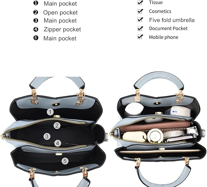 Xiaoyu Small Purses and Handbags for Women Fashion Crossbody Bag Lightweight Shoulder Bag Top Handle Satchel Purse