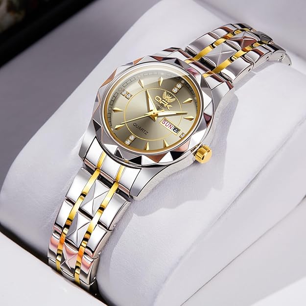 OPK Watches for Women Quartz Date Waterproof Stainless Steel Classic Ladies Watch Fashion