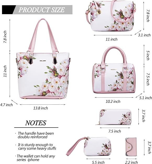 2E-youth Designer Purses and Handbags for Women Satchel Shoulder Bag Tote Top Handle Bag