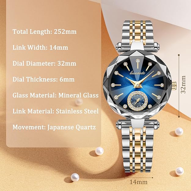 NN BEN NEVIS Watch, Watches for Women with Elegant Leather Strap, Fashion Analog Creative Diamond Dial Wrist Watch
