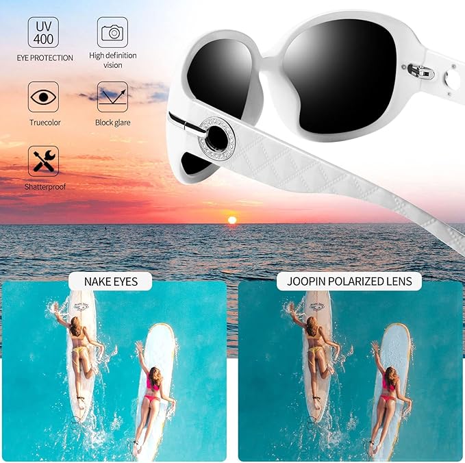 Joopin Big Sunglasses for Women Oversized Shades for Women Trendy Large Rectangle Sun Glasses UV Protection Sunnies