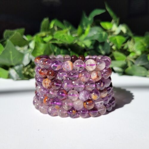 Super Seven Crystal Balance 8MM Bead Healing Protection Stretch Bracelet