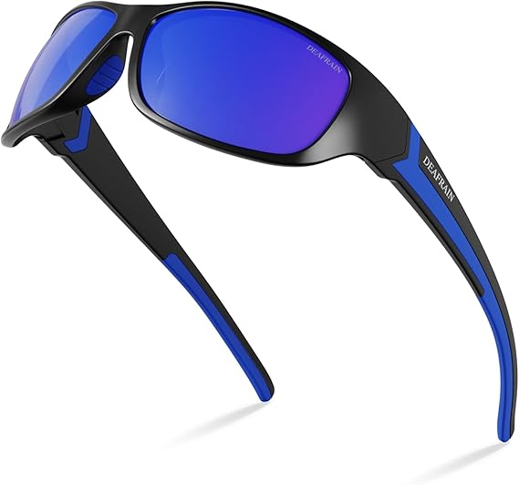 Polarized Sports Sunglasses for Men Women Driving Fishing Cycling Running UV Protection