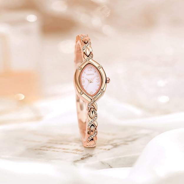 Women's Watches Bracelet Dial Ladies Fashion Dress Quartz Wrist Watch Oval Square Round Mini Women Watch Waterproof Gifts for Women