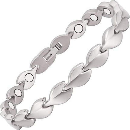 Wollet Titanium Magnetic Anklet Ankle Bracelet for Women with Magnets Jewelry