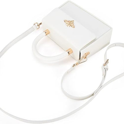 Milan Chiva Small Top Handle Purses for Women Mini Satchel Crossbody Bag Elegant Square Bag