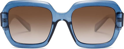 SOJOS Trendy Square Polarized Sunglasses for Womens ,Retro Polygon Plastic Frame Designer Inspired Sun Glasses SJ2310