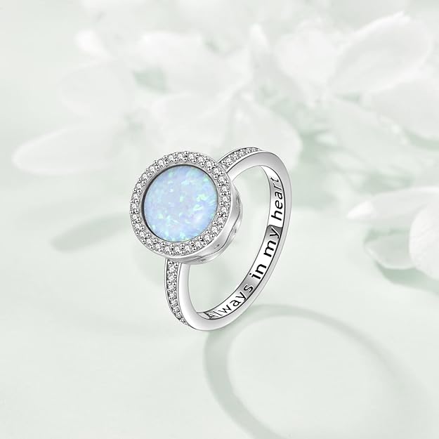 Tree of Life Urn Ring for Ashes 925 Sterling Silver Celtic Knot Family Tree Memorial Keepsake Jewelry Always in My Heart Cremation Ring for Women Men