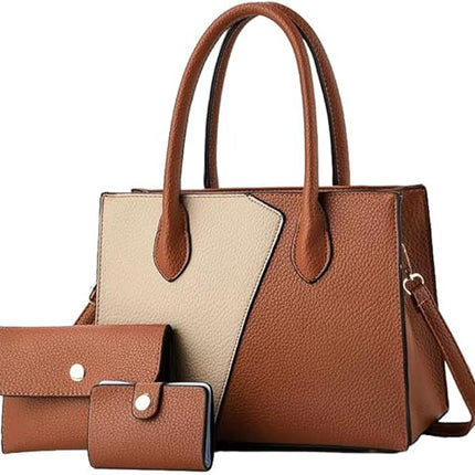 Tote Bag for Women With Zipper waterproof Leather Handbags Multi Pocket Purses Shoulder Bags Crossbody Bag Medium Purses