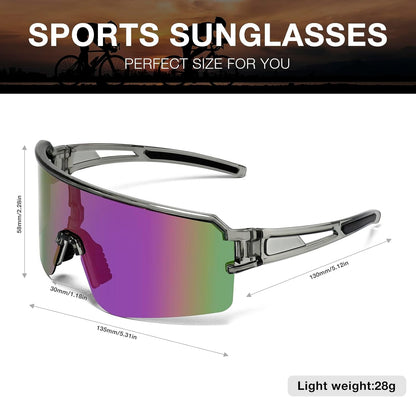 Cycling Glasses Polarized Sports Sunglasses, UV400 Baseball Sunglasses Softball Running Biking for Men Women