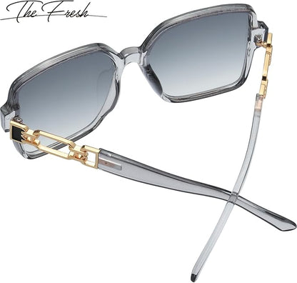 The Fresh Women's Oversized Square Jackie O Cat Eye Hybrid Butterfly Fashion Sunglasses - Exquisite Packaging