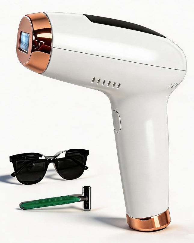 IPL Laser Hair Removal Device, At-Home Hair Removal for Women Men, 999,999 Flashes Permanent Hair Removal Device on Facial Legs Arms Bikini Line