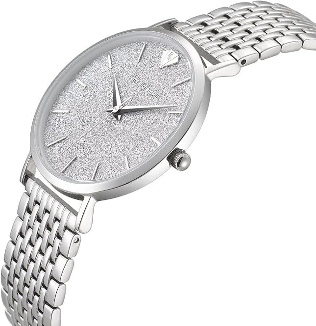 PIERRE RICHARDSON PR3912 Women’s Luxury Watch – Silver Stainless Steel Japanese Quartz Watch, 36mm, 5ATM Water Resistant, Scratch-Resistant Sapphire Crtystal Glass, Reloj para Mujer