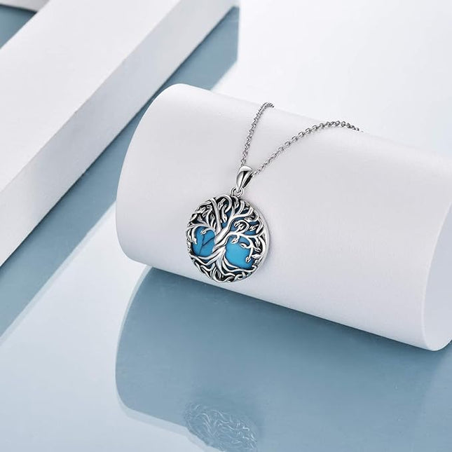 WINNICACA Tree of Life Necklace Sterling Silver Celtic Family Tree Pendant for Women Tree of Life Pendant Jewelry Valentine's Day Gifts for Women Girls Mom