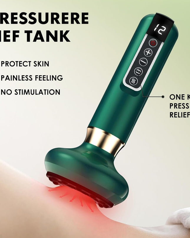5 in1 Cellulite Massage Tool,Cellulite Massager Electric Fat Remover with 12 Suction Modes,Rechargeable & Cordless,Intelligent Cupping Massager for Arms,Legs,Back Used at Home