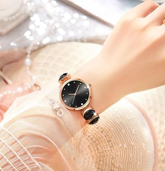 ADSBIAOYE Elegant Women Wrist Watches Minimalist Unique Diamond Bracelet Watch Fashion Dress Quartz Watch Ladies Gift Watches