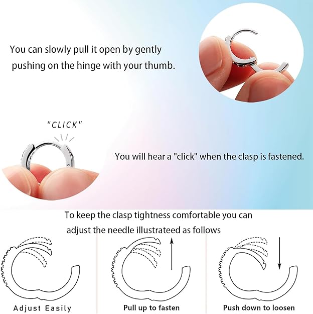 Hapour 925 Sterling Silver Hoop Earrings for Women Dangle Earrings Small Boho Earrings Rope Design for Sensitive Ears, Double Oval Huggie Hoop Earrings Gifts for Her Valentine's Day Birthday