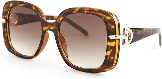 Bsreyeop Fashion Oversized Square Women and Men Sunglasses Vintage Hollow Luxury Sun Glasses UV400 Gradient Shades