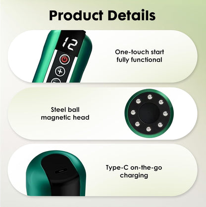 5 in1 Cellulite Massage Tool,Cellulite Massager Electric Fat Remover with 12 Suction Modes,Rechargeable & Cordless,Intelligent Cupping Massager for Arms,Legs,Back Used at Home