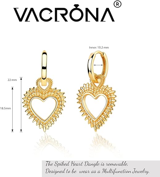 VACRONA Gold Cuff Earrings Huggie Earrings for Women 14k Gold Plated Small Huggie Hoop Earrings