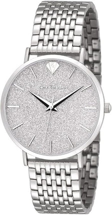 PIERRE RICHARDSON PR3912 Women’s Luxury Watch – Silver Stainless Steel Japanese Quartz Watch, 36mm, 5ATM Water Resistant, Scratch-Resistant Sapphire Crtystal Glass, Reloj para Mujer