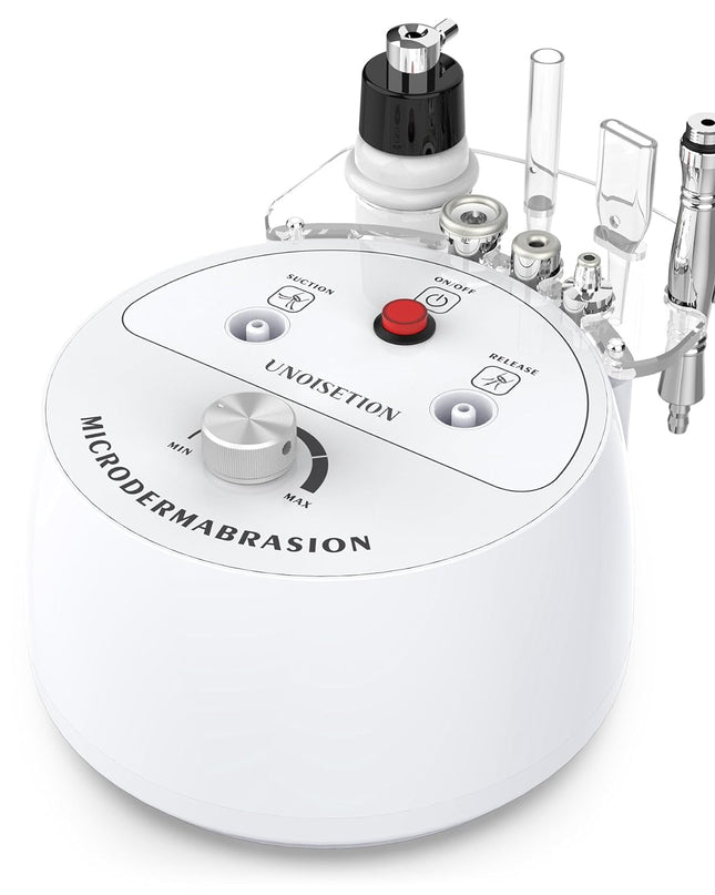 Diamond Microdermabrasion Machine, UNOISETION 3 in 1 Dermabrasion Facial Machine for Exfoliation & Blackhead Removal, Home Use Facial Skin Care Device