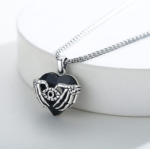 MEDWISE Heart Necklace for Women 925 Sterling Silver Heart Necklace Jewelry Gifts for Women Wife