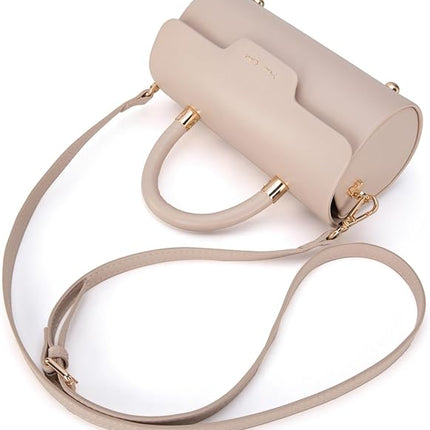 Milan Chiva Small Bags for Women Designer Mini Top Handle Purse Cute Handbags Barrel Shape Shoulder Bag