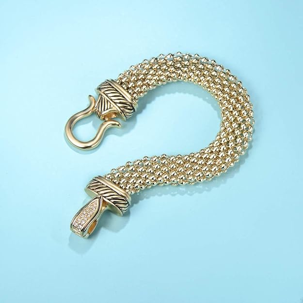 Jewelry Antique Fashion Popcorn Chain Designer Brand Inspired Women Unique Christmas Gifts Bracelets