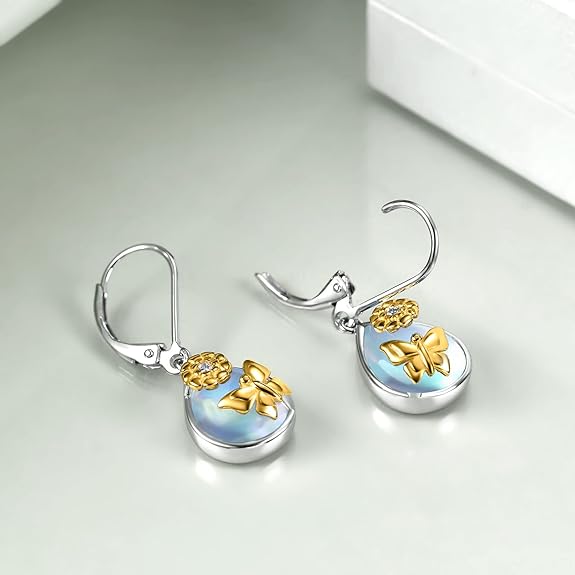 YFN 925 Sterling Silver Dangle Drop Earring Hypoallergenic Earring Jewelry Gift for Women Girls