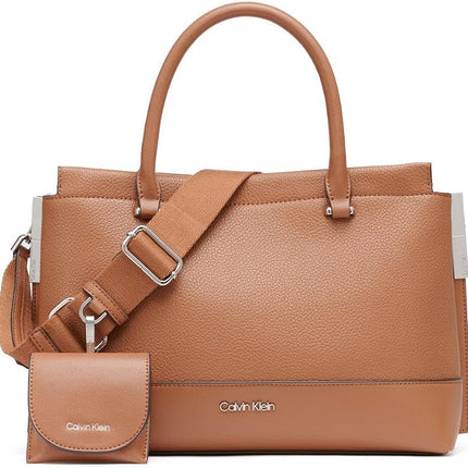 Calvin Klein Women's Bianca Triple Compartment Satchel