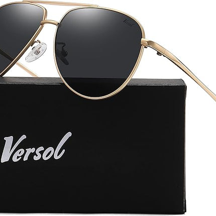 Aviator Sunglasses for Men Mirrored Lens UV400 Protection Lightweight Polarized Aviators Sunglasses