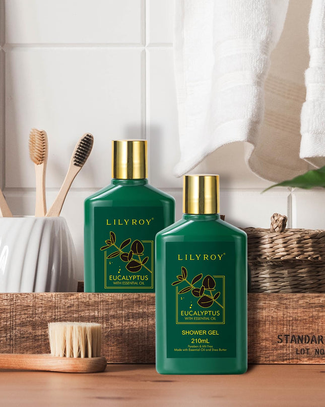 Eucalyptus Spa Bath Gift Baskets Set for Women and Men Bath and Body Gift Basket for Women Fathers Mothers Day Bath Spa Kit Set Perfume Self Skin Care Gift Set for Christmas Birthday