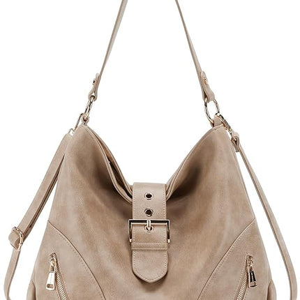 Missnine Hobo Bags for Women Vegan Leather Shoulder Tote Purses and Handbags Large Trendy Crossbody Bag
