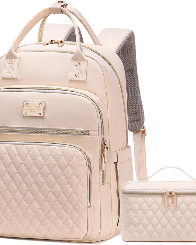 Weitars Lunch Backpack for Women,15.6 Inch Laptop Backpacks Travel Backpack for Women,Work Back pack,Teacher Nurse Back pack Insulated Lunch Bookbag Cooler Backpacks