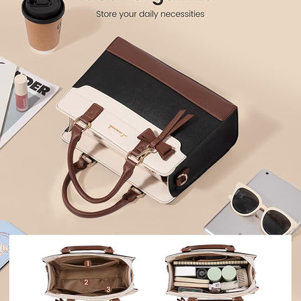 LOVEVOOK Purses for Women,Leather Tote Purse and Handbags,Satchel Shoulder Crossbody Top Handle Bags with Zipper