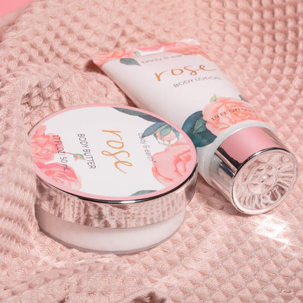 Bath and Body Gift Set for Women, Body & Earth 5 Pcs Rose Spa Set Gifts for Women, Self Care Kit, Lotion Sets for Women ,Christmas Gifts for Women