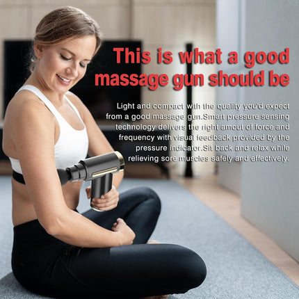 cotsoco Massage Gun Deep Tissue for Pain Relief with 4 Massage Heads & 6 Speeds, Electric Mini Handheld Body Massager for Any Pain Relief, Best Gifts for Dad and Mom